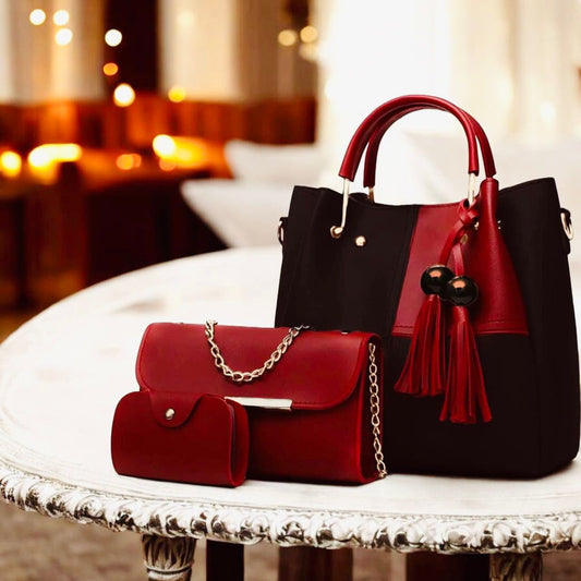 🌟Soft Leather 3 Piece Set handbag