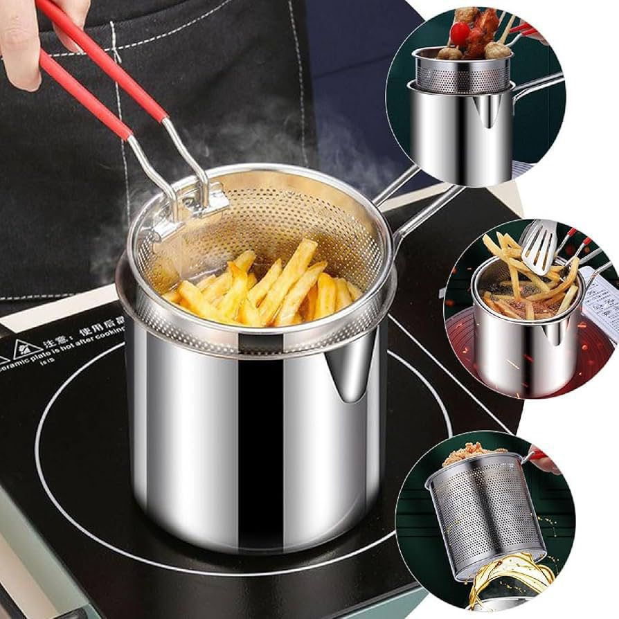 Double Layer Stainless-Steel Deep-Frying Pot