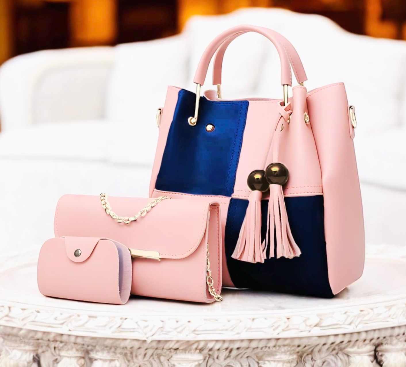 🌟Soft Leather 3 Piece Set handbag